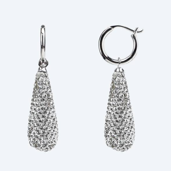 Ohrhänger 925 rhodiniert Kristalle