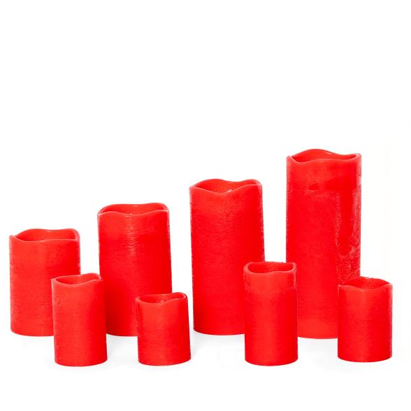 8er Set LED-Echtwachskerzen