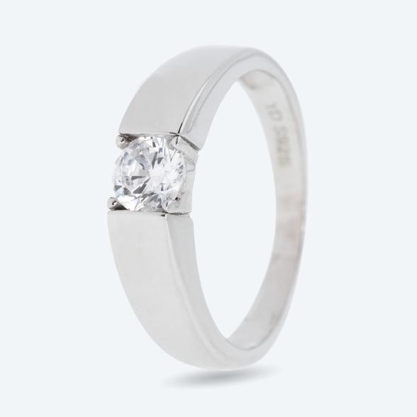 Ring 925 rhodiniert Zirkonia