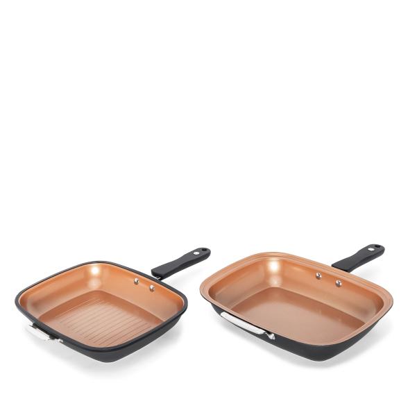 Livington Wendepfanne 2in1 Black Doubletta