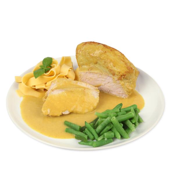 Putenbrust Bombay in Currysoße