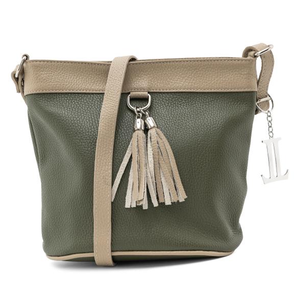 Luca Lorenzo Umhängetasche grün/beige