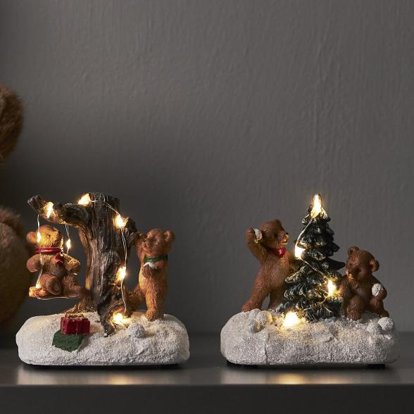 LED-Weihnachtszene Bären