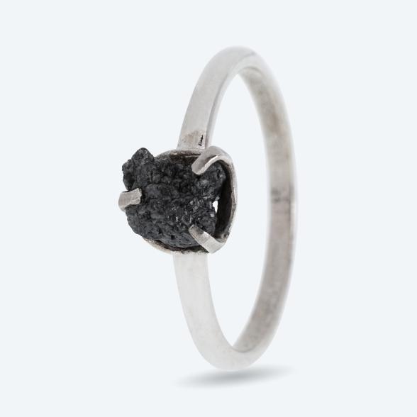 Ring 925 Silber Rohdiamant