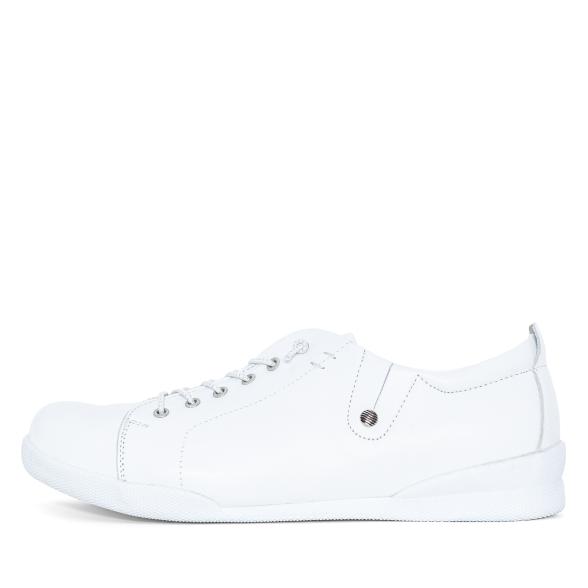 Andrea Conti Damen Lederslipper weiß