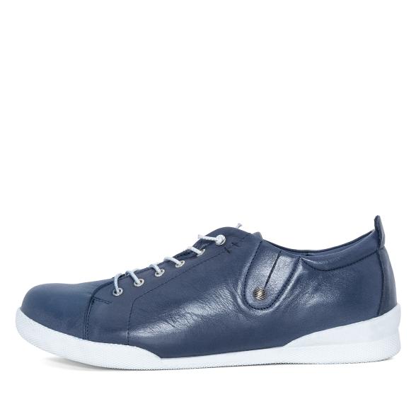 Andrea Conti Damen Lederslipper blau