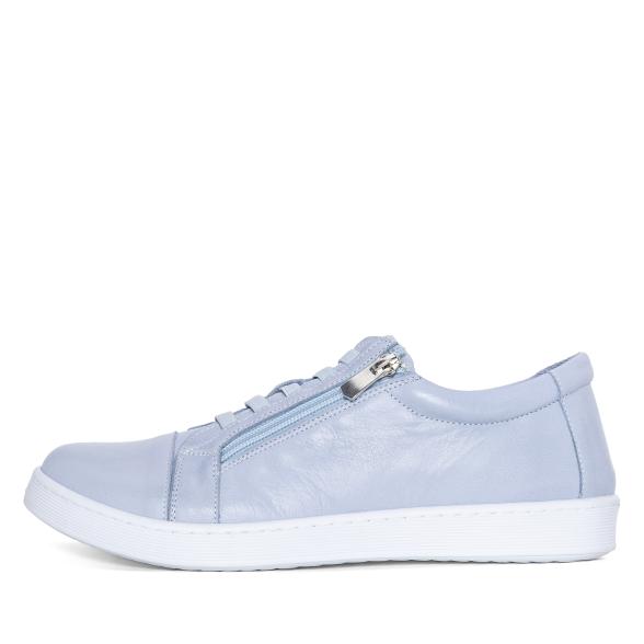 Andrea Conti Damen Lederslipper pastellblau