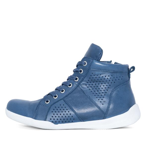 Andrea Conti Damen Lederhochschnürer jeans