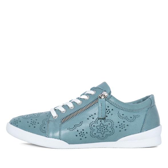 Andrea Conti Damen Ledersneaker petrol