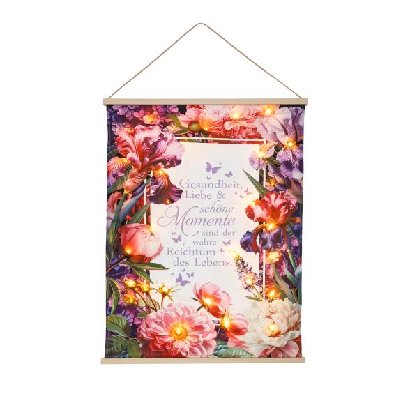 LED-Wandbild Blütentraum