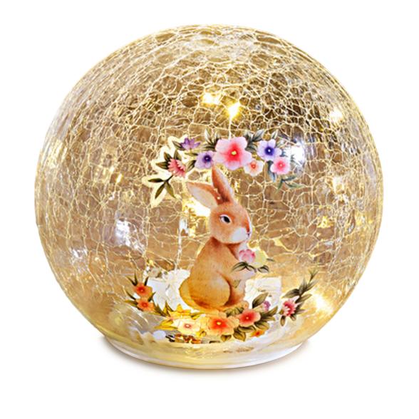 LED-Glaskugel Hase Franzi