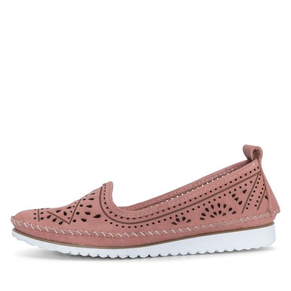 Andrea Conti Damen Lederslipper rosé