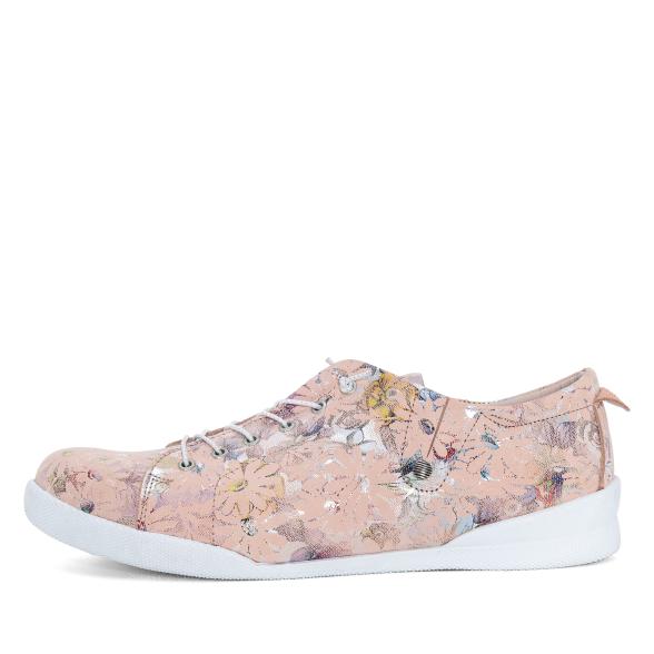 Andrea Conti Damen Lederslipper rosa gemustert