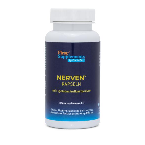 First/Supplements Nerven mit Igelstachelbartpulver