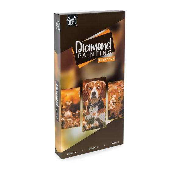 Diamond Painting Hund 3tlg.