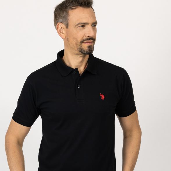 U.S. POLO ASSN. Poloshirt schwarz