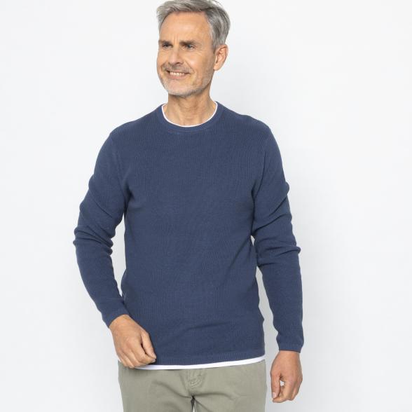 Herren-Pullover jeansblau