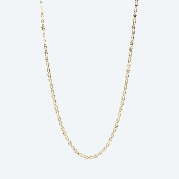 Plätchen-Kette 585 Gelbgold ca. 50 cm