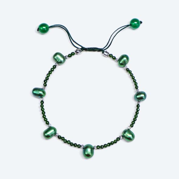 Armband SWZPerlen tannengrün