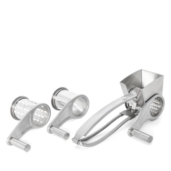 GSD Handreibe mit 3 Trommeln Lasercut Edelstahl