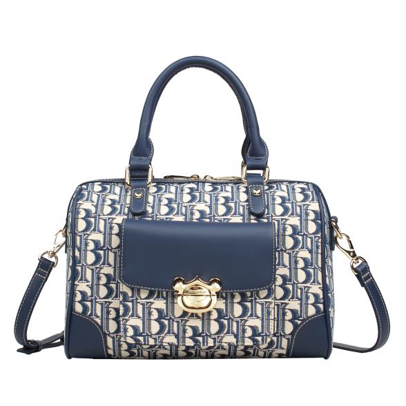 Thumbnail - Henney Bear Henkeltasche blau/creme
