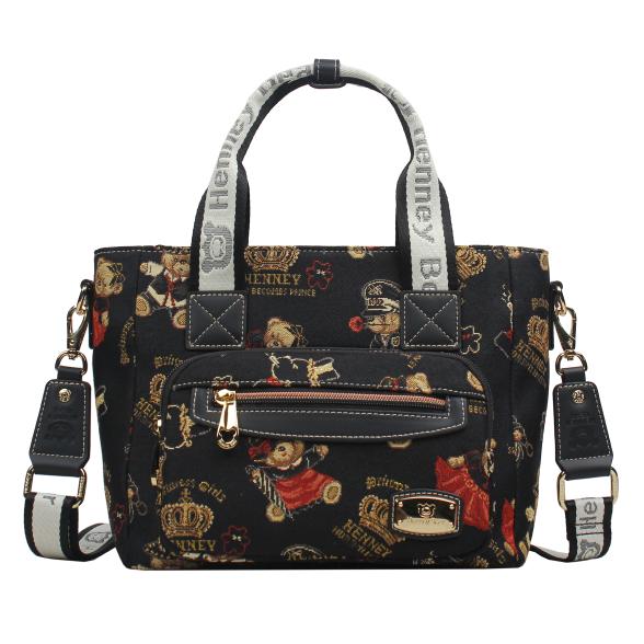 Thumbnail - Henney Bear Henkeltasche schwarz/multicolor