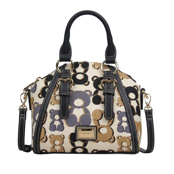 Thumbnail - Henney Bear Henkeltasche schwarz/gemustert