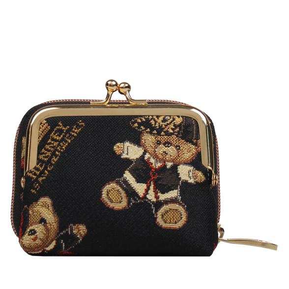 Henney Bear Geldbörse schwarz/multicolor