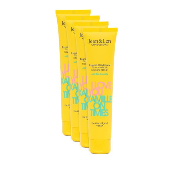 Jean & Len Handcreme Bio-Kamille 4x75ml