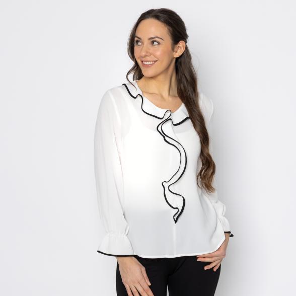 mocca by J. Leibfried Bluse offwhite