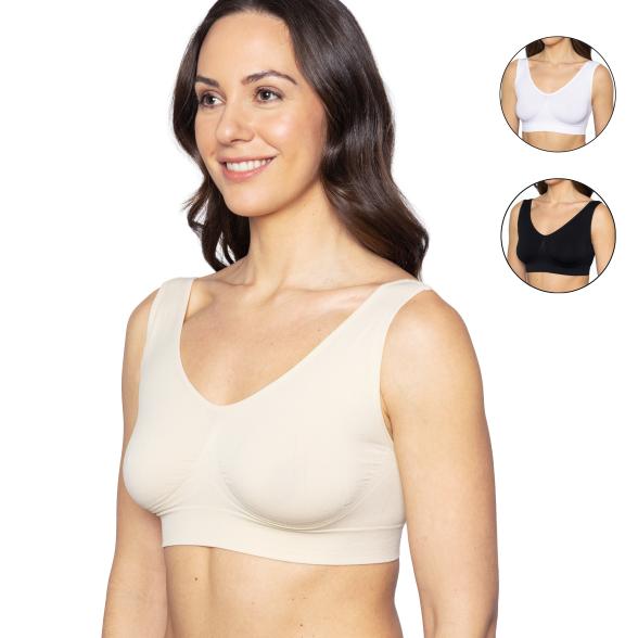 Figur Body 3er Set Super-BH weiß/creme/schwarz