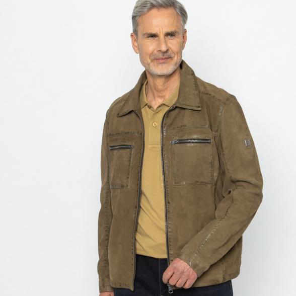OTTO KERN Herren-Lederjacke schlamm