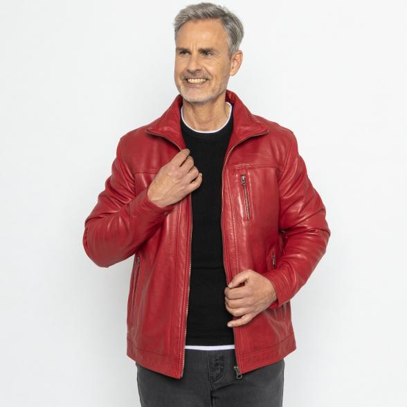 OTTO KERN Herren-Lederjacke rot