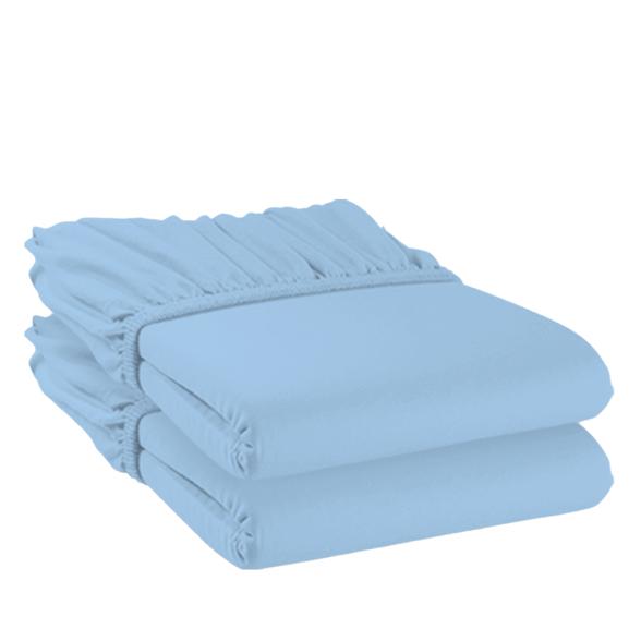 Bugatti Spannbettlaken 2er Set hellblau