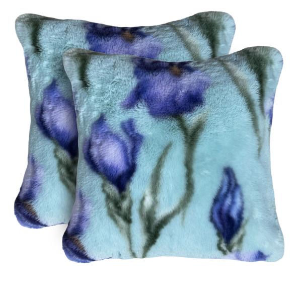 2 Fellkissen Deluxe mit Design 45x45cm