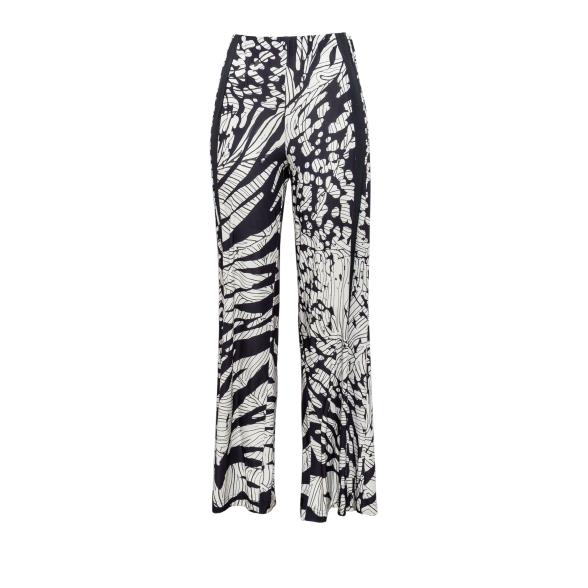 Perfectly JU Hose 'Jana' Culotte schwarz/weiß