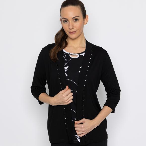 RÖSSLER SELECTION Damen-Jerseyjacke schwarz
