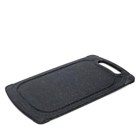 4008069029860 - Schneidebrett MAXIMEX 2in1 schwarz (dunkelgrau schwarz) B405cm H1cm L24cm Polypropylen Aluminium Silikon Schneidebretter wendbar inkl Auftauplatte lebensmittelecht