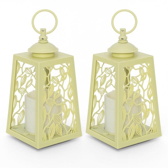 2er Set Outdoor-Laternen grün