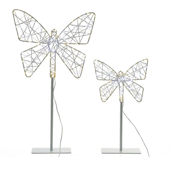 2 LED-Schmetterlinge