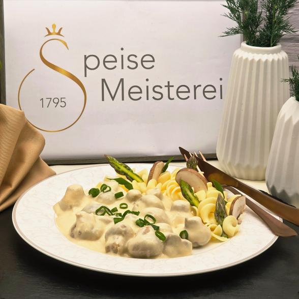 Champignonsragout in Rahmsosse