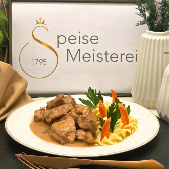 Gulasch in Rahmsosse