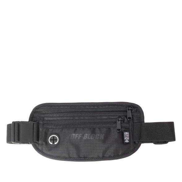 RFID-Block Bauchtasche in schwarz