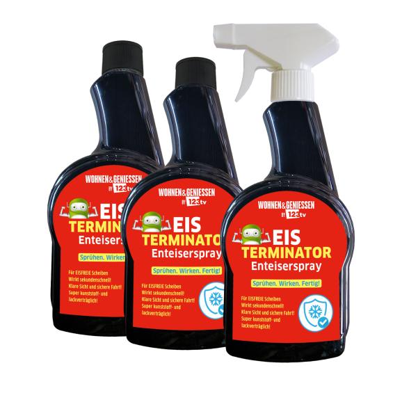 W&G Eis Terminator 3x500ml Enteiserspray + Tuch