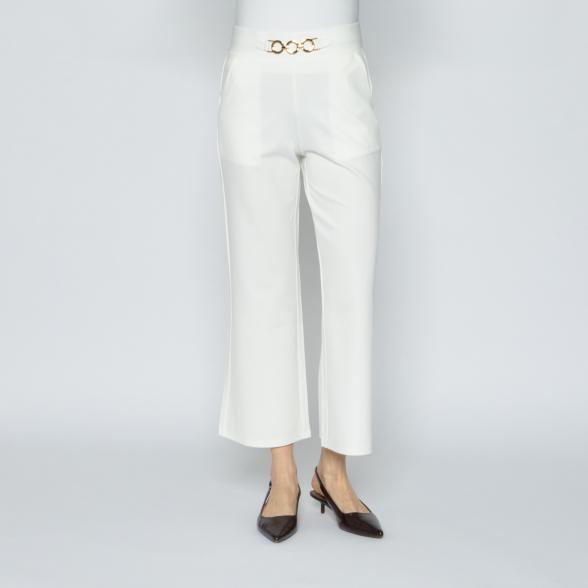 Christian Materne Damen-Hose Wide weiß