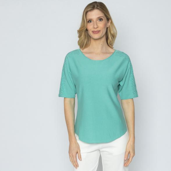 CHRISTIAN MATERNE Damen-Strickpullover grün