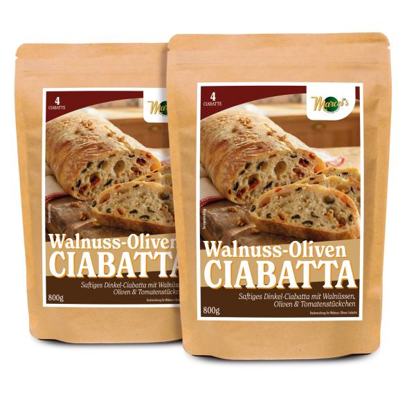 MarcelŽs Better Food - 8 Walnuss-Oliven-Ciabatte