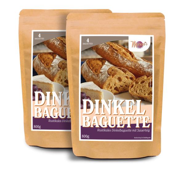MarcelŽs Better Food - 8Dinkelbaguettes(Sauerteig)