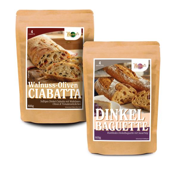 MarcelŽs Better Food - 4 Baguettes & 4 Ciabatte