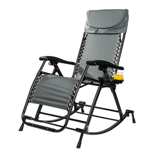 Variabler Schaukelstuhl grau